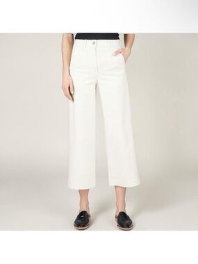 Everlane Wide Leg Crop Pant -Bone